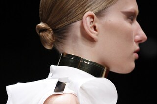 Givenchy's gold vicar chokers.