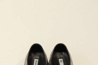 Miharayasuhiro multicoloured snake print shoes.