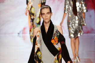 I loved this deconstructed kimono from Etro worn b