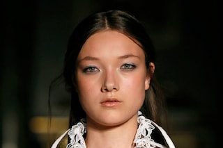 New face Yumi Lambert from IMG in the Pucci show