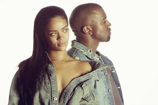 Rihanna and Kanye West in FourFiveSeconds video