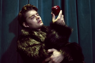 Fur coat by John Galliano; ring Sam Riley&#39;s own