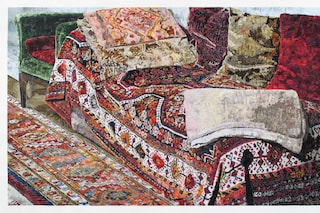 Marcel Odenbach, Probeliegen. Courtesy the artist