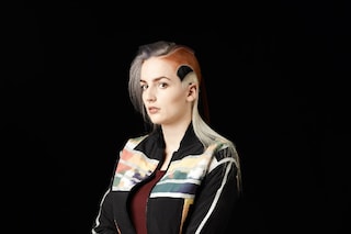 CHLOE wears jacket by ADIDAS ORIGINALS X OPENING C