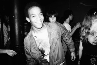 Jean Michel Basquiat dancing, photographed by Nich