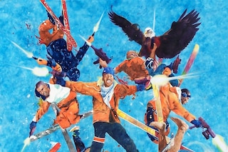 "New Fall Line Up." 2009 Watercolor on Canvas
