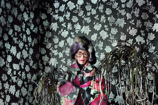 Clothing by Comme des Gar&#231;ons AW12; headpiece by D