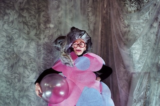 Clothing by Comme des Gar&#231;ons AW12; headpiece by D