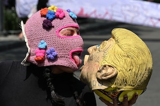 An activist from a feminist collective FIFA World Cup