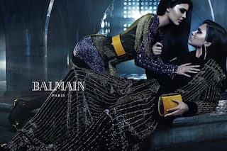 Kendall and Kylie Jenner for Balmain AW15