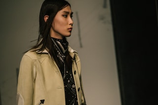 Coach AW15 Shearling Zips Leather Womenswear Neck Scarf