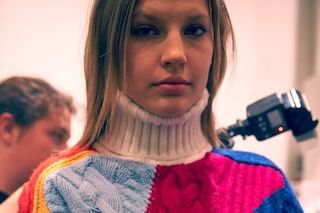 Iceberg AW15 Dazed backstage womenswear high neck knitwear