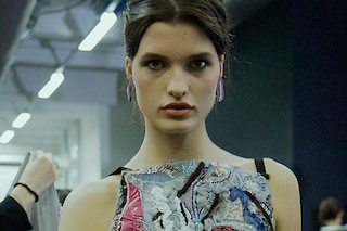 Giorgio Armani AW15 Dazed backstage Womenswear embroidery