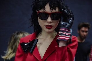 Emporio Armani AW15 Womenswear Dazed backstage sunglasses