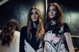 Roberto Cavalli AW15 Dazed backstage Womenswear flower print