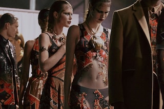 Givenchy AW15 Mens Dazed Backstage Sheer Sequin Armlet