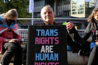 Trans rights protest at the LGB Alliance conference3
