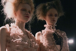 Alexander McQueen AW15 Dazed womenswear Pink Lace Ruffles 