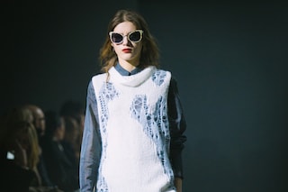3.1 Phillip Lim, womenswear Dazed backstage shredded sweater