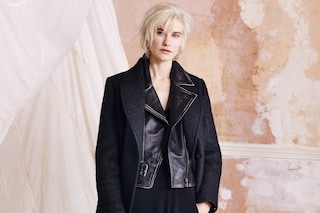 Belstaff AW15 Womenswear London presentation layer leather