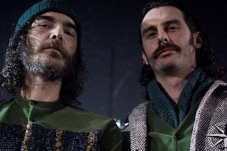 Umit Benan AW15 Green Textured Jacket Beanie Compass Motif
