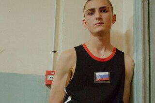 Backstage at Gosha Rubchinskiy SS16