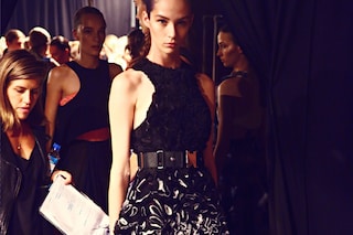 Backstage at Prabal Gurung SS15