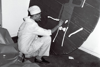 Jean-Michel Basquiat painting “Untitled (Half Moon)” (1985)