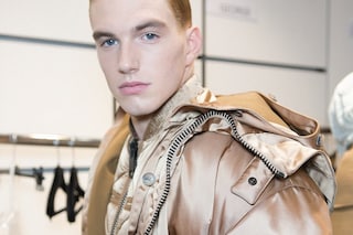 Backstage at Calvin Klein Collection AW14