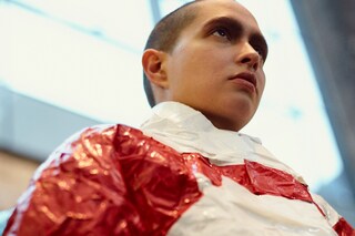 Backstage at Edwin Mohney, Central Saint Martins BA 2016