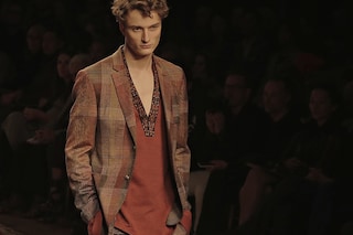 Missoni V-neck Checked Suit Milan AW15