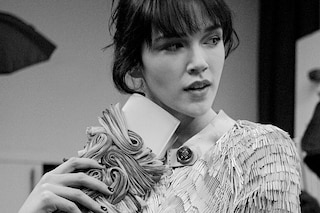 Giorgio Armani AW15 Dazed backstage Womenswear clutch layers