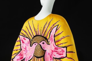 Yves Saint Laurent Georges Braque evening outfit