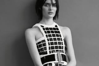 Balmain Brit girl army Sam Rollinson SS15 Olivier Rousteing