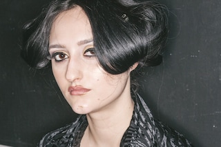Ed Marler AW15 Fashion East Dazed backstage Womenswear sheer