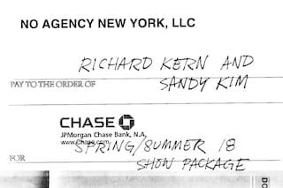 Richard Kern and Sandy Kim no agency nyfw ss18 