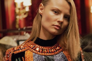 Balmain AW15, Womenswear, Dazed backstage, Paris