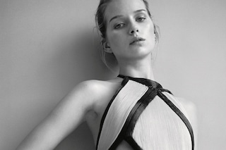 Balmain Brit girl army Lottie Moss SS15 Olivier Rousteing