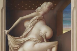 John Currin, “Climber” (2021)