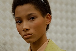 Prada AW15, Dazed backstage, Milan, Womenswear, green, croc