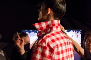 Nicomede Talavera SS15 Mens collections, Dazed backstage
