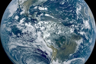 Earth seen from the GOES-16 geostationary satellite