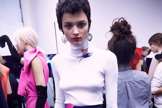 MSGM AW15, Dazed, Womenswear, Ribbed Turtleneck, Brooches