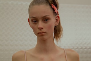 Prada AW15, Dazed backstage, Milan, Womenswear, baby pink
