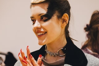 Vivienne Westwood AW15 womenswear backstage Dazed nails mac