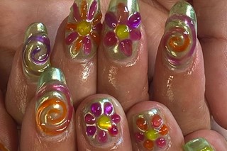 Citlali Gutierrez gummy nails