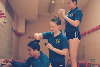 synchronised swimmers hazel gaskin pool 