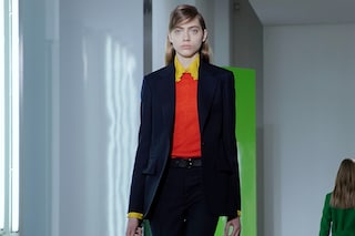 Jil Sander AW15, Dazed runway, Womenswear, Yellow Collar