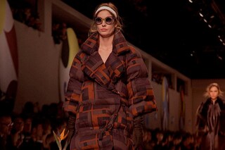 Fendi AW15, Womenswear, Dazed Puffer Coat Sunglasses Fur Bag