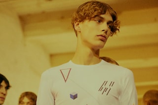 Raf Simons AW15 Mens White Round Neck Graphic Print Top